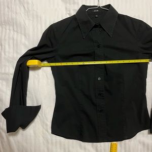 Stretchable button down Black Shirt M size